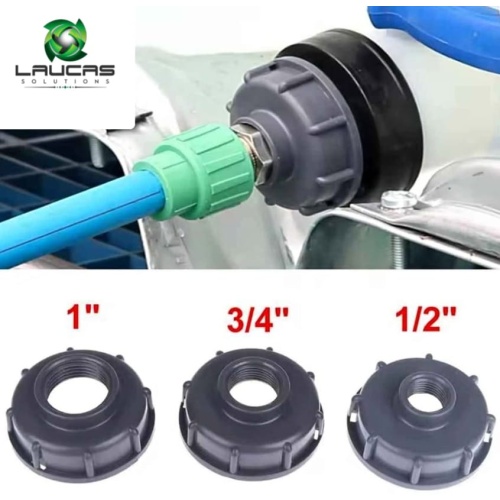 Adaptador de Rosca Plástico Multimedida 1", 3/4" y 1/2"