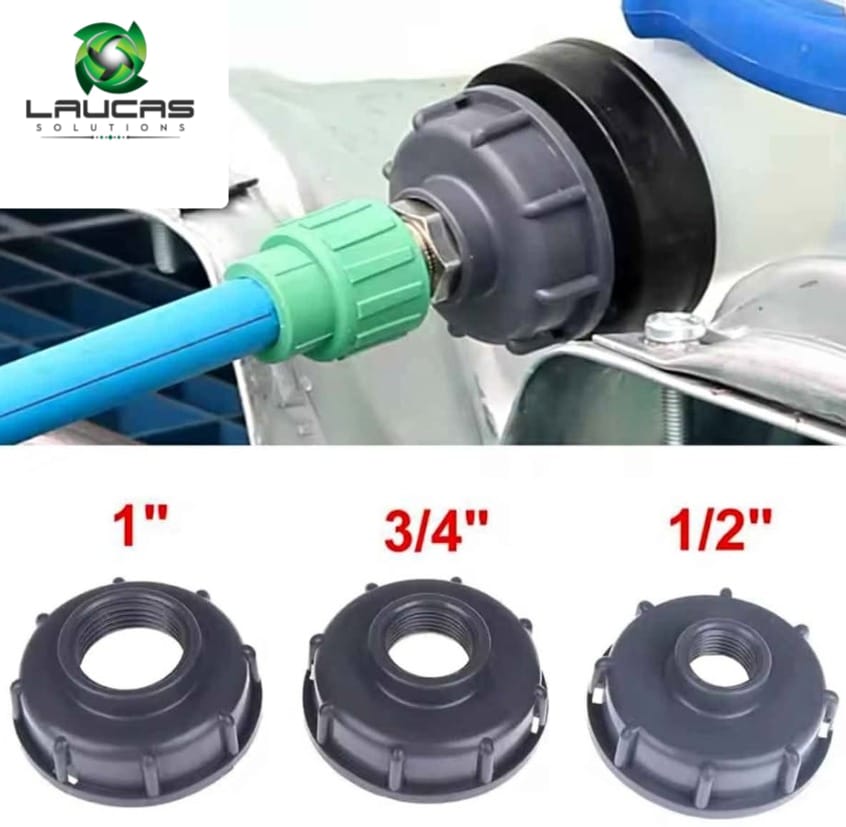 Adaptador de Rosca Plástico Multimedida 1", 3/4" y 1/2"