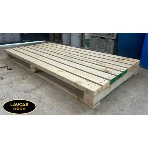 Pallet de Madera Reforzado para Carga Industrial